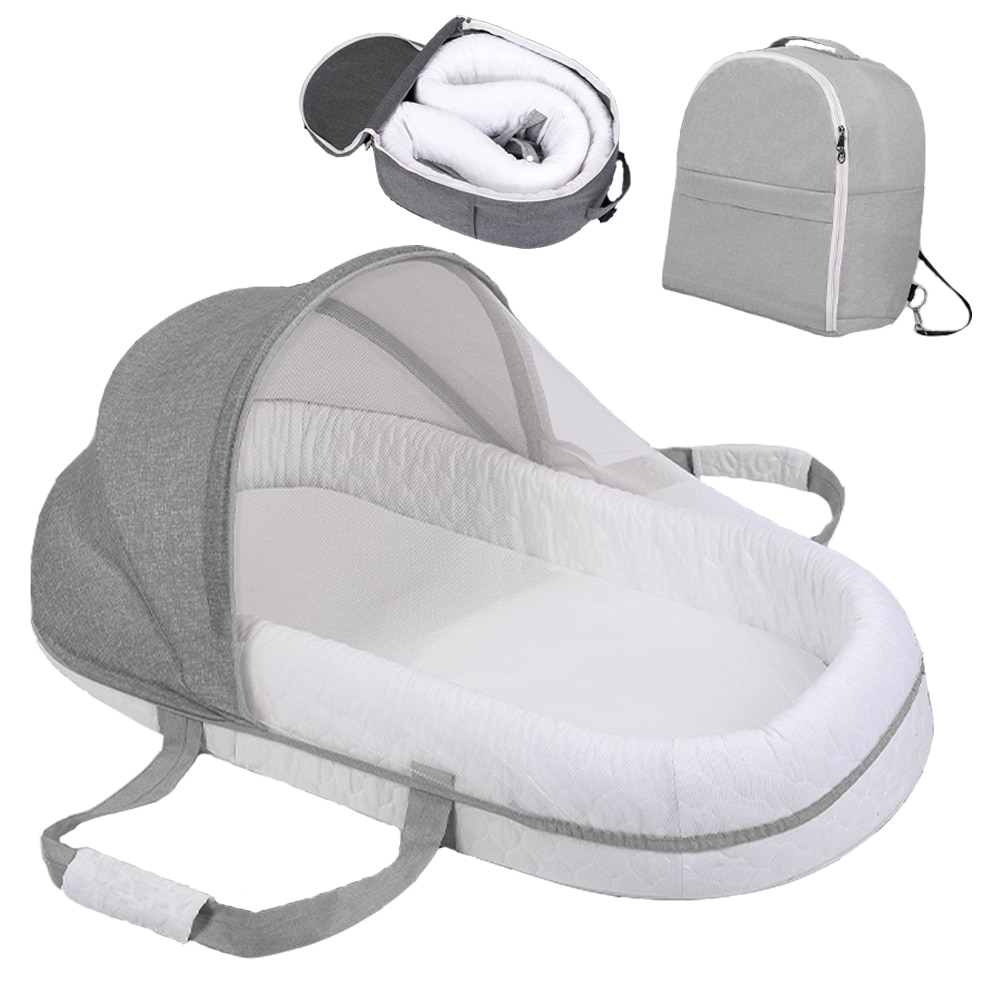 Portable Baby Nest Bed with Mosquito Net