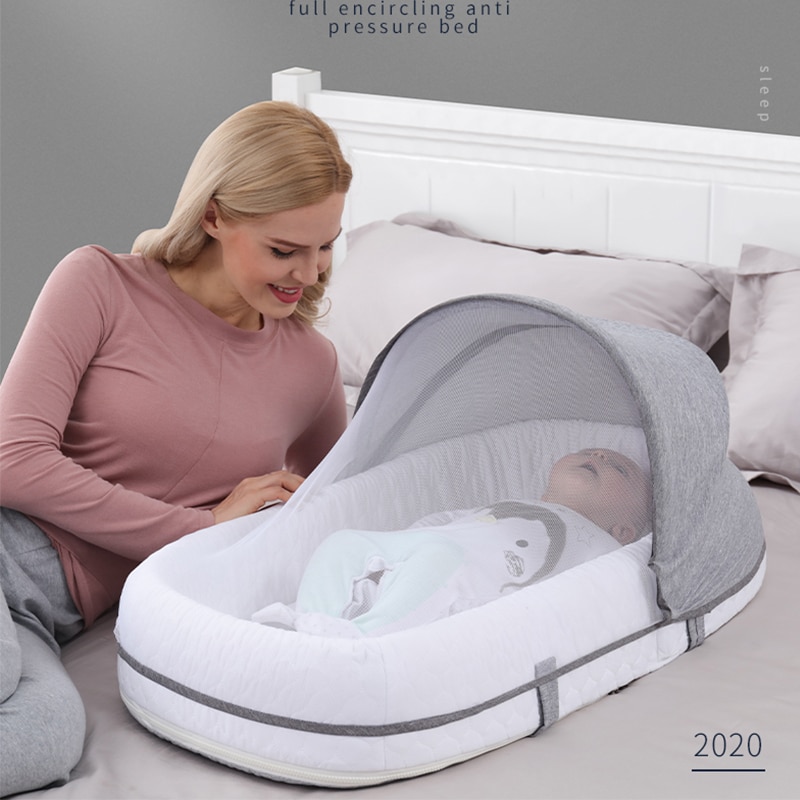 Portable Baby Nest Bed with Mosquito Net