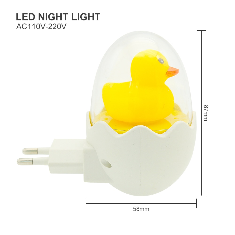 Duck Night Light Socket Wall Lamp