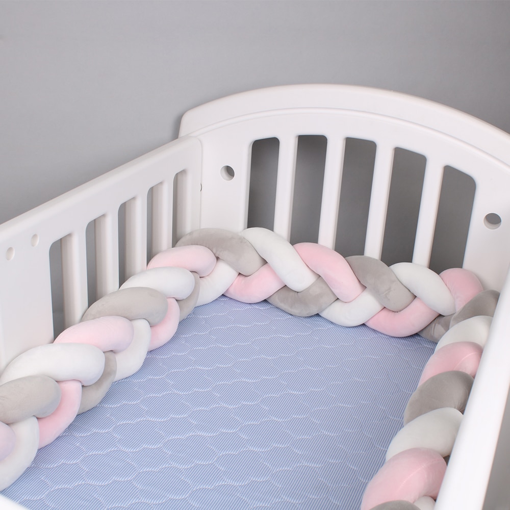 Braided Crib Bumper Baby Cushion