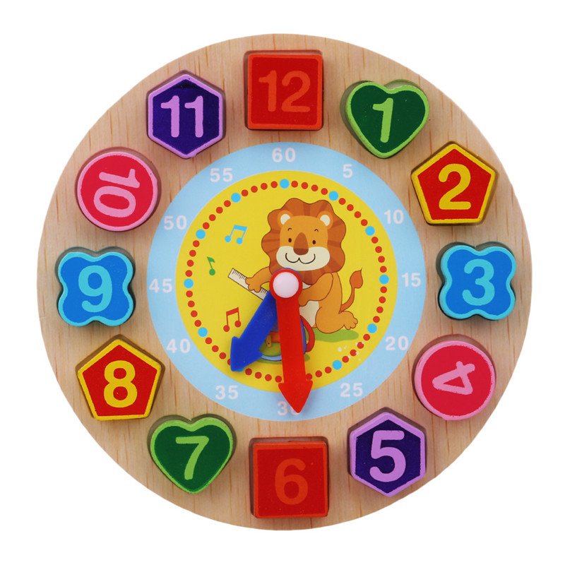 Learning Clock Kids Wooden Toy