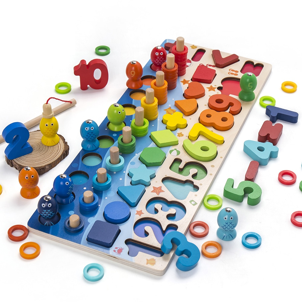 Wooden Shape Sorter Educational Toy