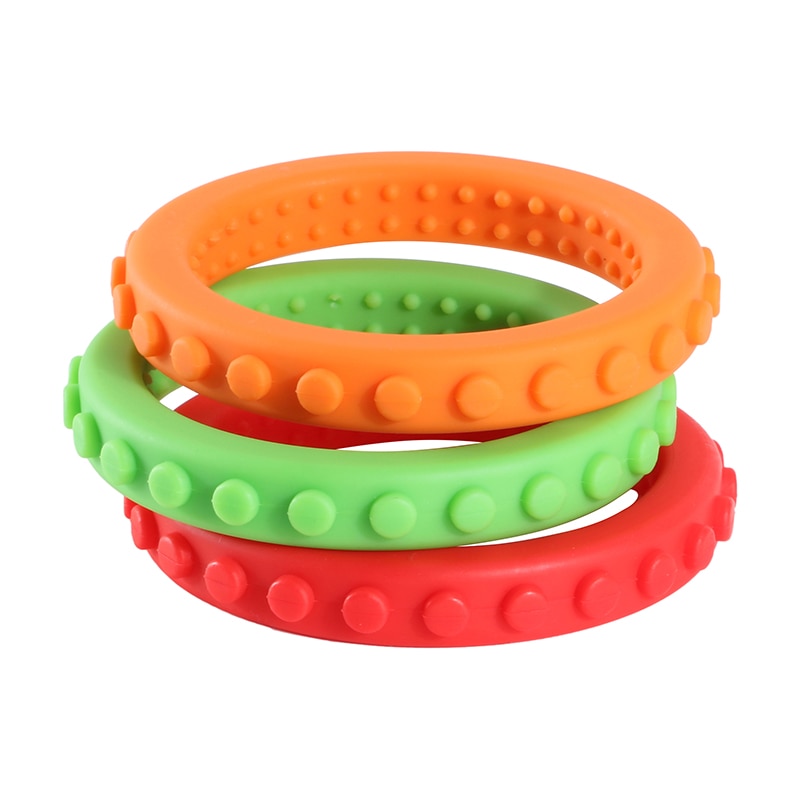 Teething Bracelets Kids Silicone Teethers (3Pcs)