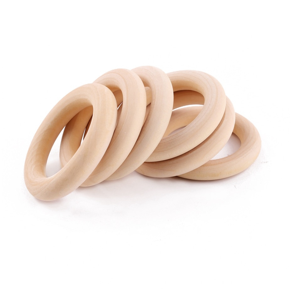 Wooden Teething Ring DIY Teether (20pcs)