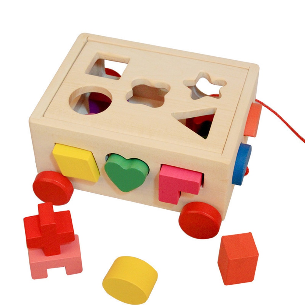 Shape Sorter Toy Wooden Blocks