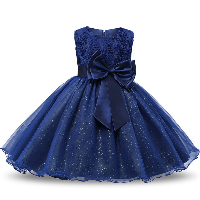 Lace Flower Girl Dresses Bow Detail