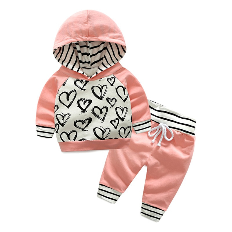 Baby Girl Outfits Hoodie and Pants