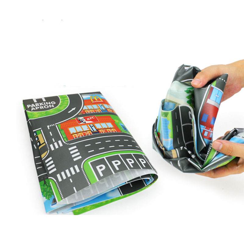 Car Play Mat Parking Road Map