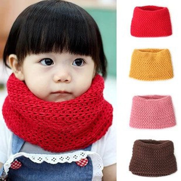 Knitted Kids Scarf Neck Warmer