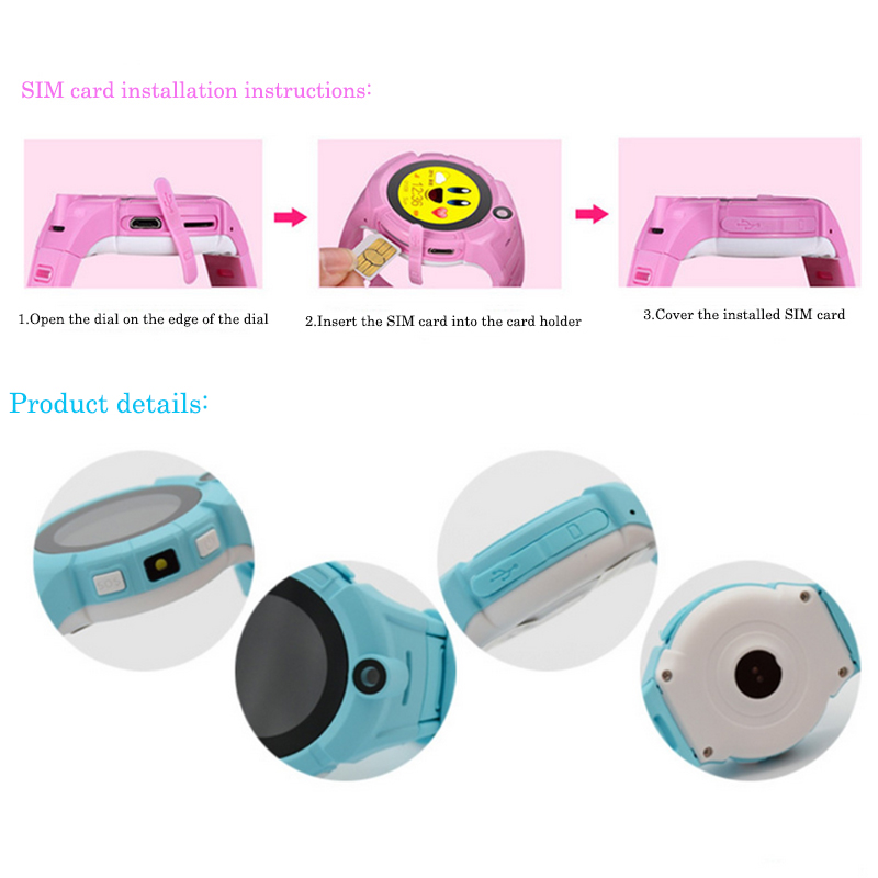 Kids Smartwatches WiFi GPS Tracker with Camera