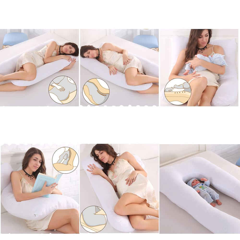 U Shaped Full Maternity Pregnancy Sleeping Body Pillow