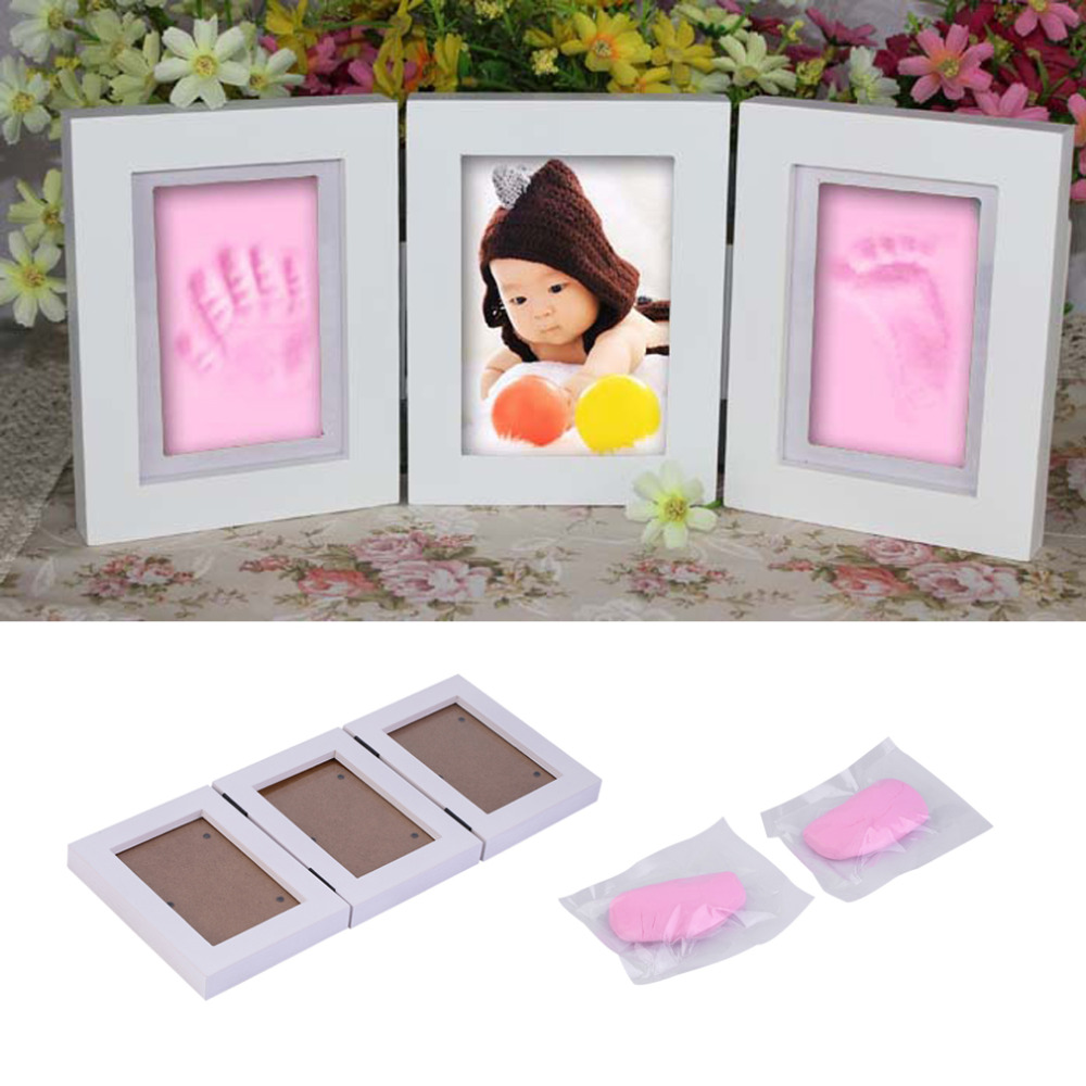 Baby Photo Frames with DIY Handprint and Footprint