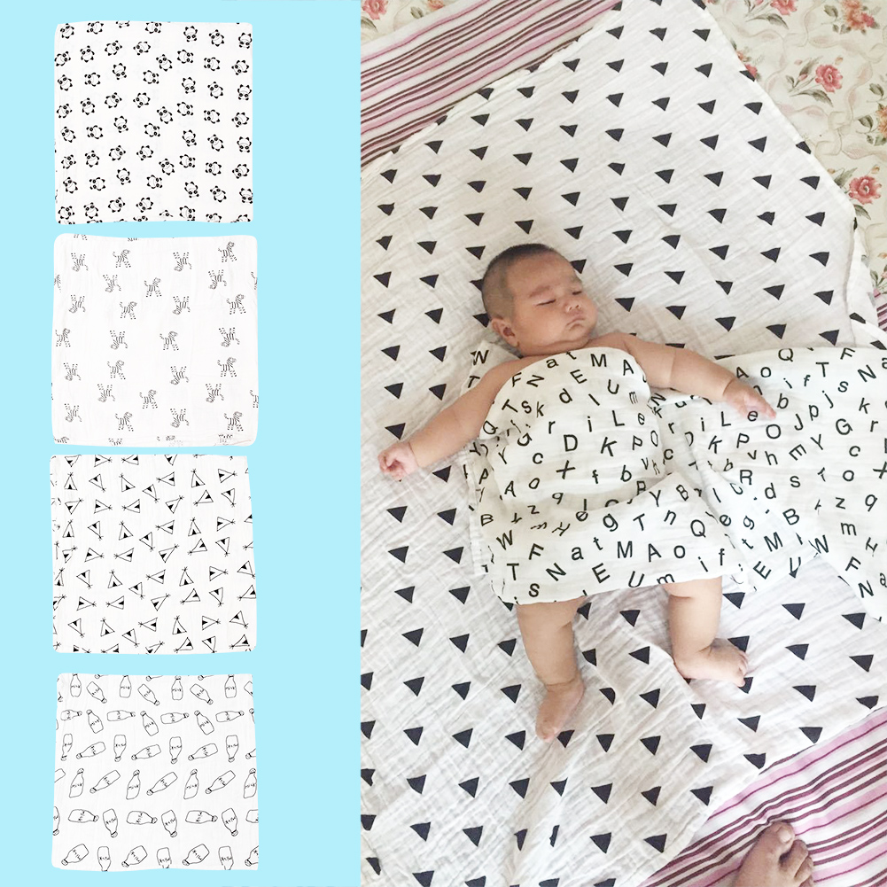 Muslin Swaddle Wrap and Baby Receiving Blanket