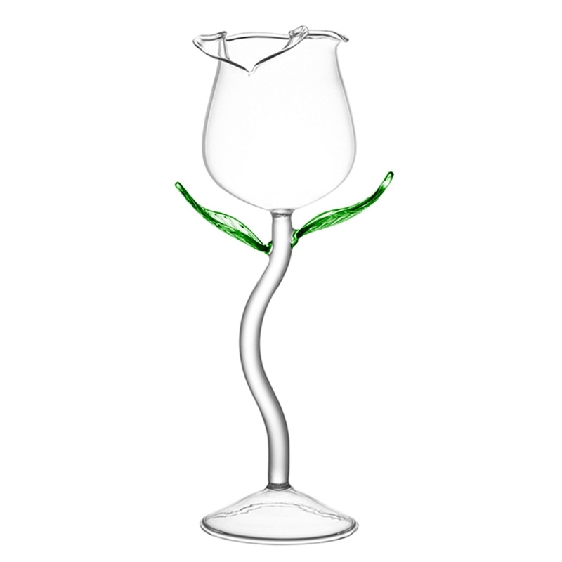 100ml 3D Rose Shaped Wine Glass