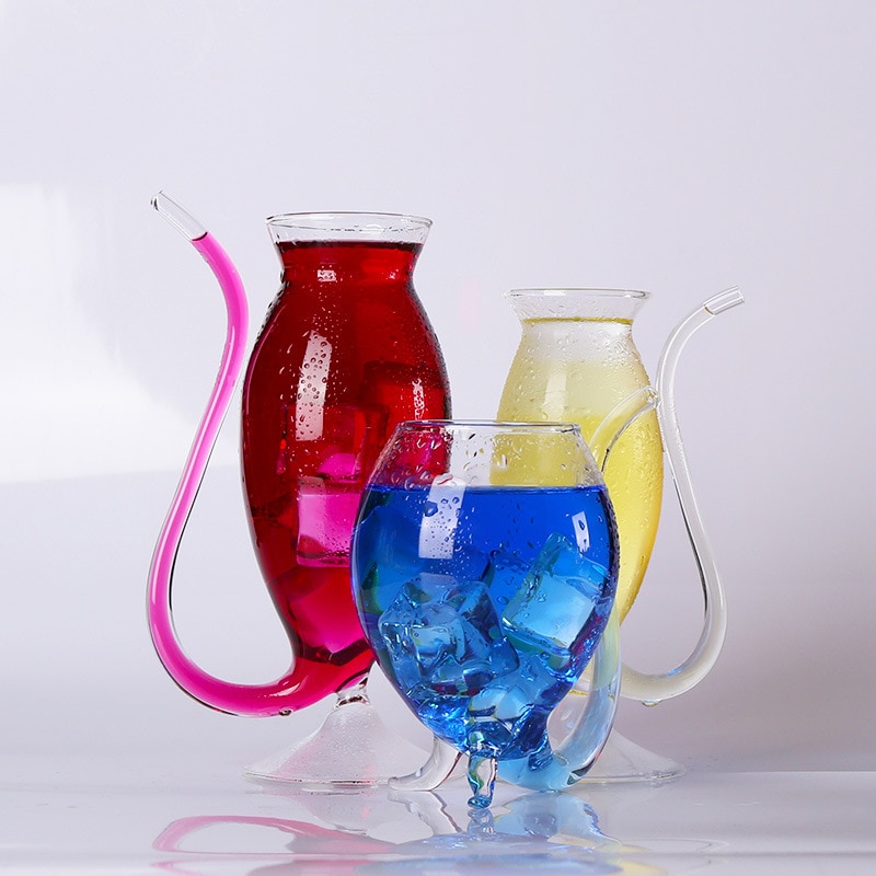 Straw Wine Glass Drinkware