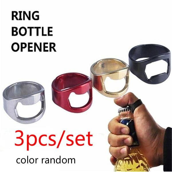 Ring Beer Opener Stainless Set (3pcs)