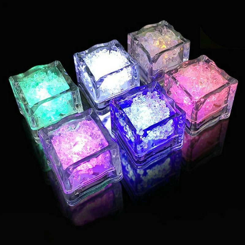 Flashing Ice Cubes LED Lights (12 PCs)