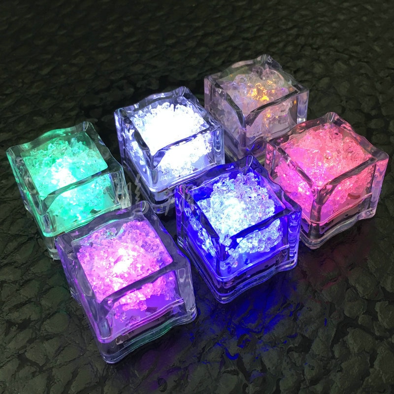 Flashing Ice Cubes LED Lights (12 PCs)