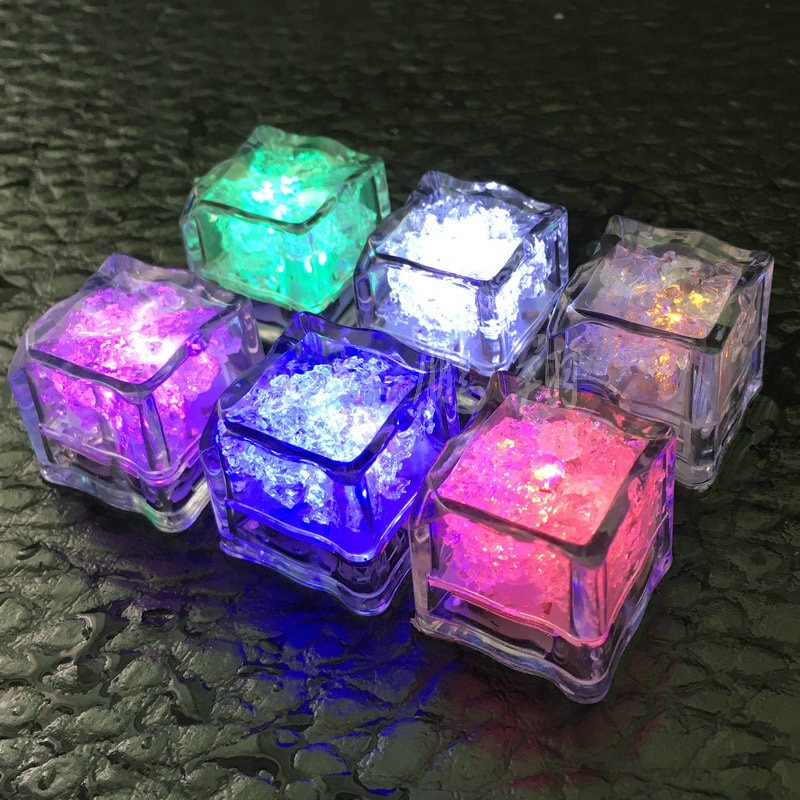 Flashing Ice Cubes LED Lights (12 PCs)