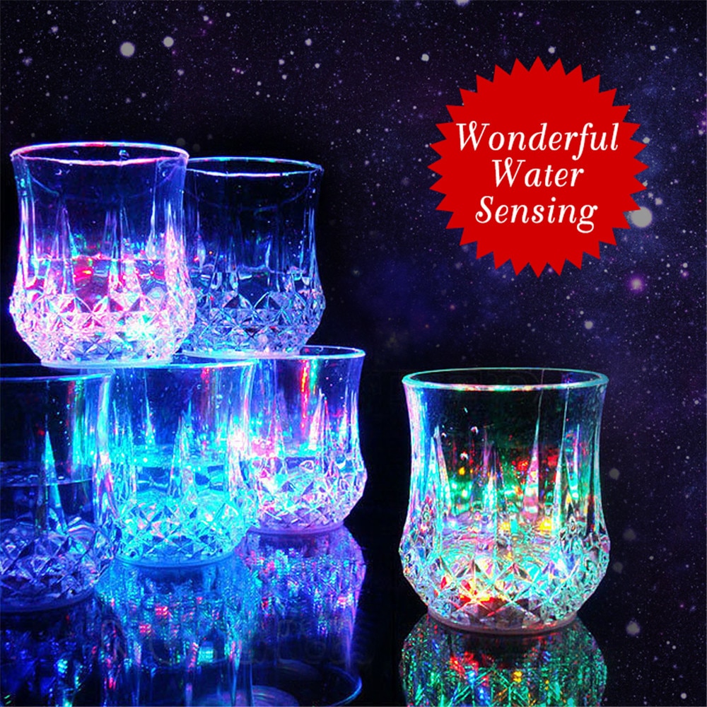 Light Up Glass LED Bar Drinking Cup