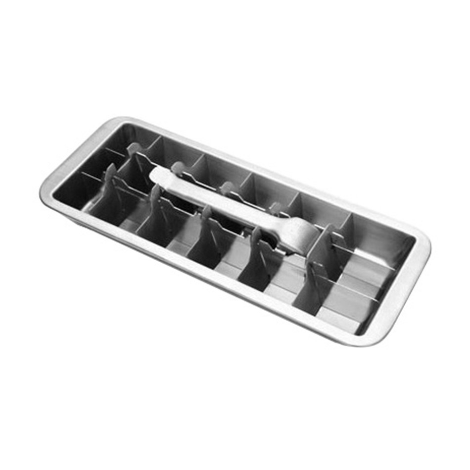 Metal Ice Cube Tray with Easy Release Lever