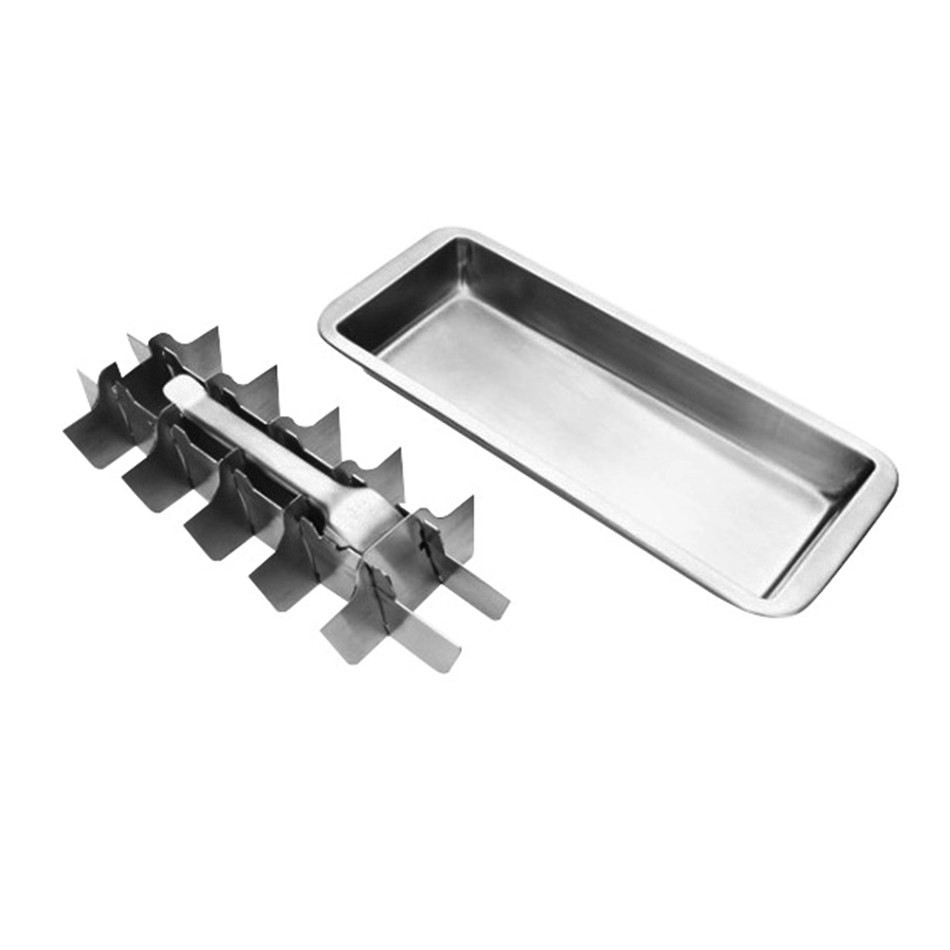 Metal Ice Cube Tray with Easy Release Lever