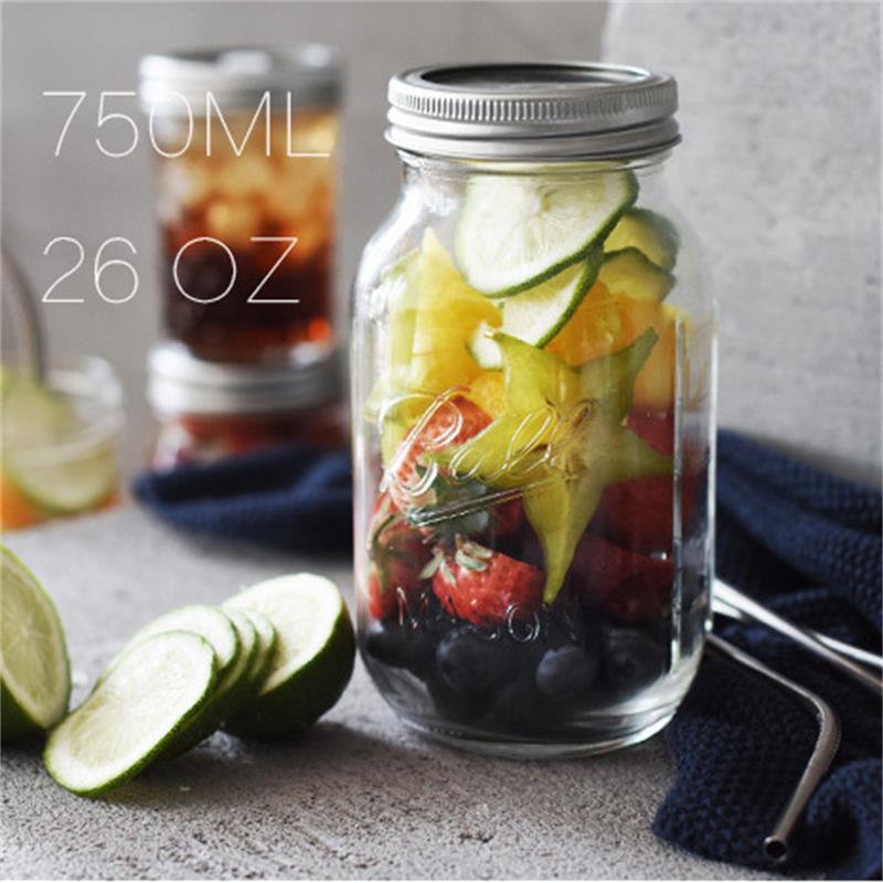 Mason Jar Storage Glass Cup