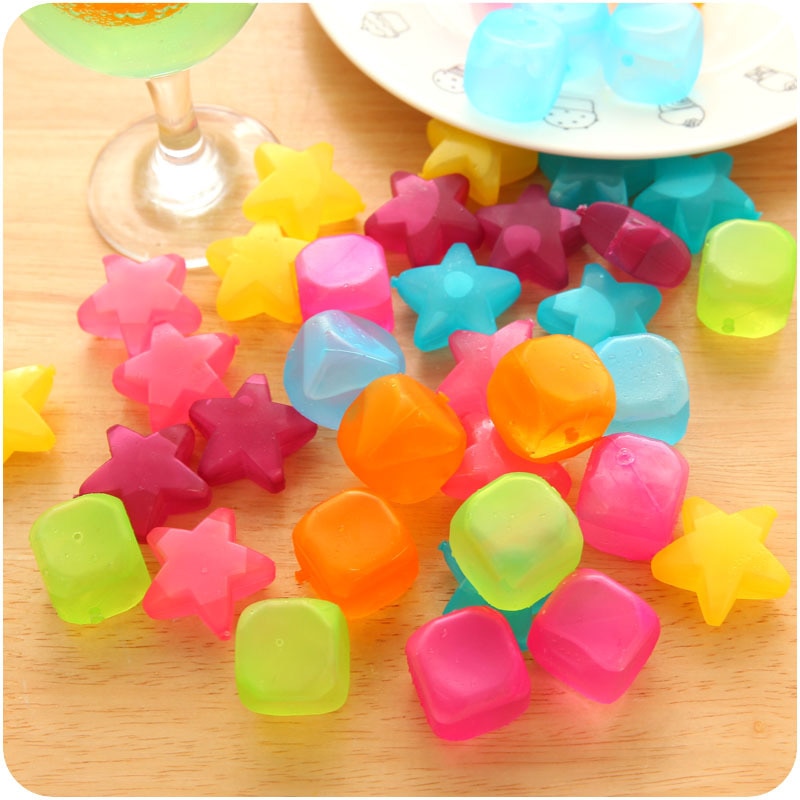 Plastic Ice Cubes 6PCS Reusable Ice