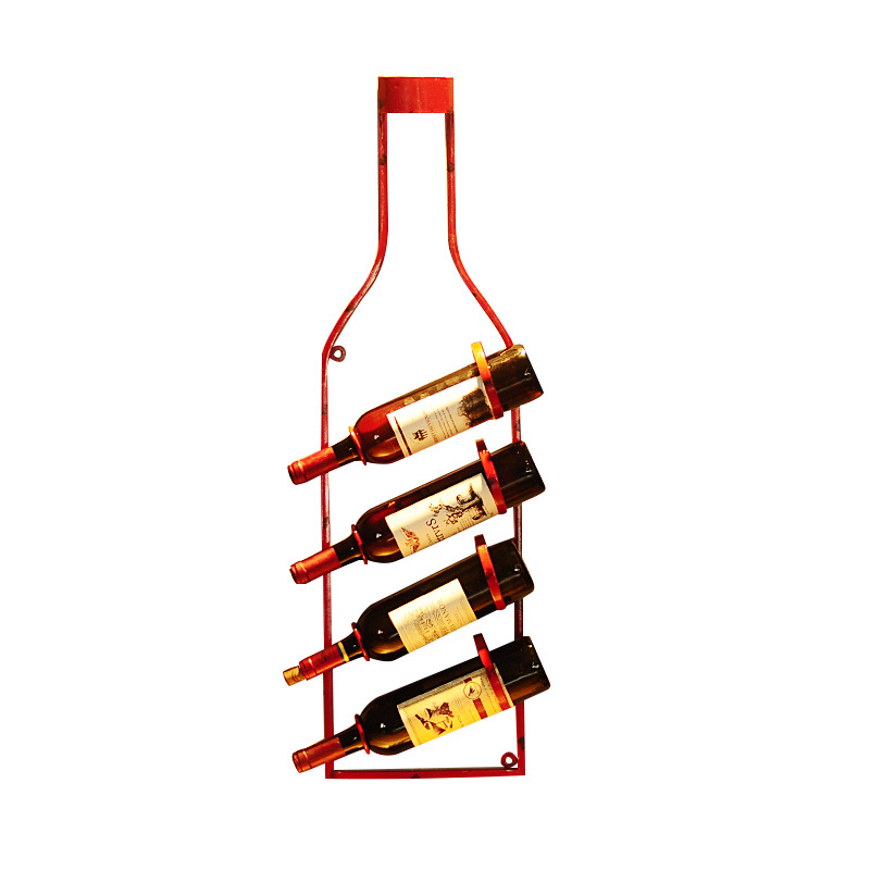 Wall Wine Holder Metal Rack