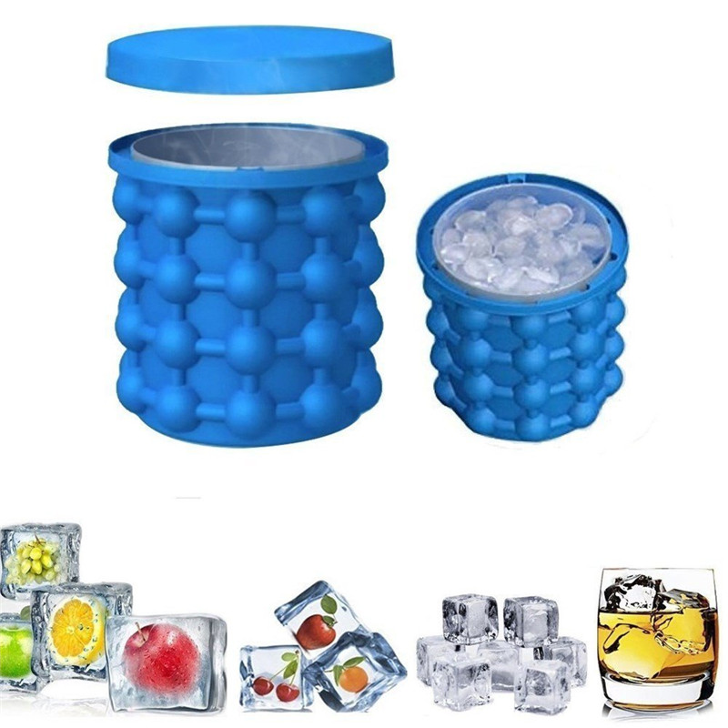 Ice Bucket Portable Ice Cube Container