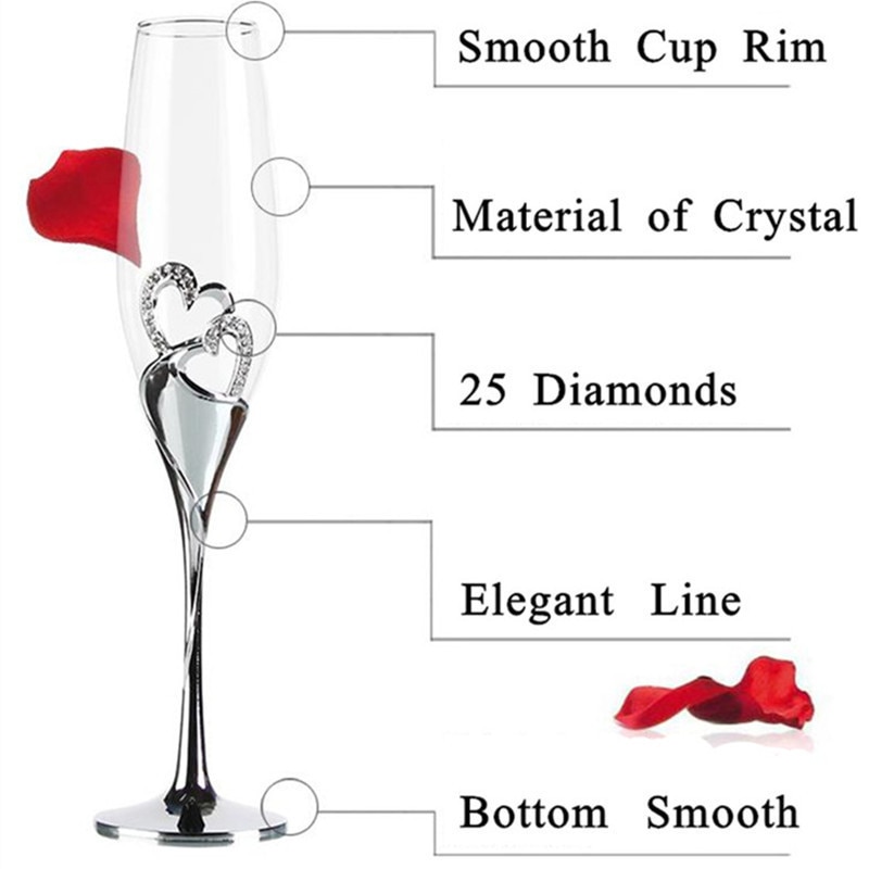 Wedding Glasses 200 ml Capacity