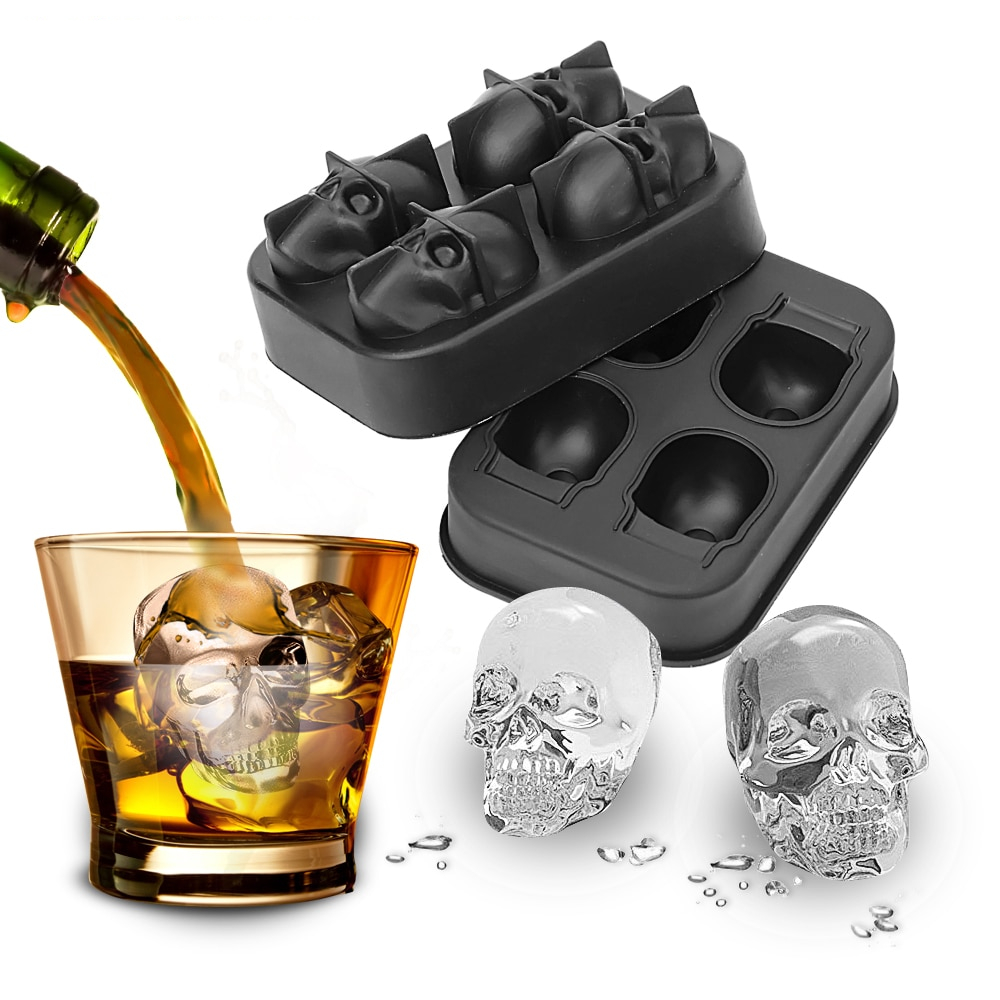 Silicone Ice Cube Trays 3D Skull