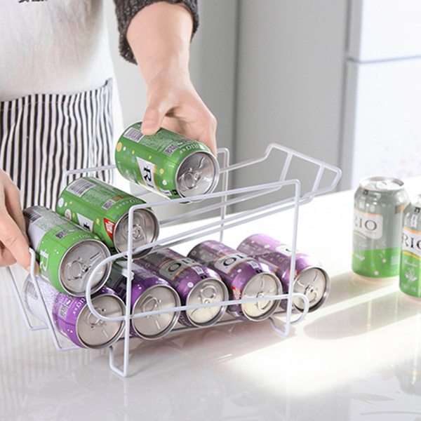 Can Dispenser Fridge Storage Rack