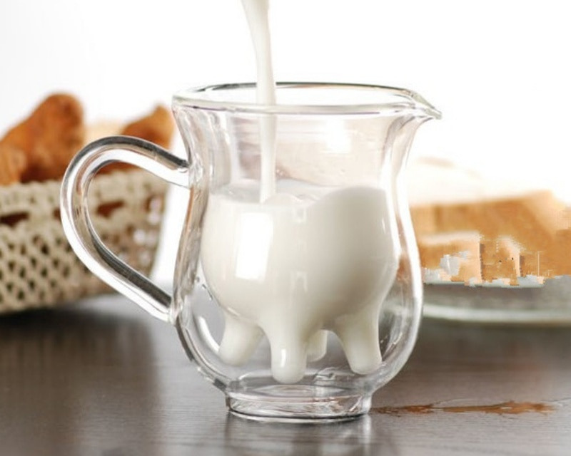 Milk Jug Creative Cow Glass Pitcher