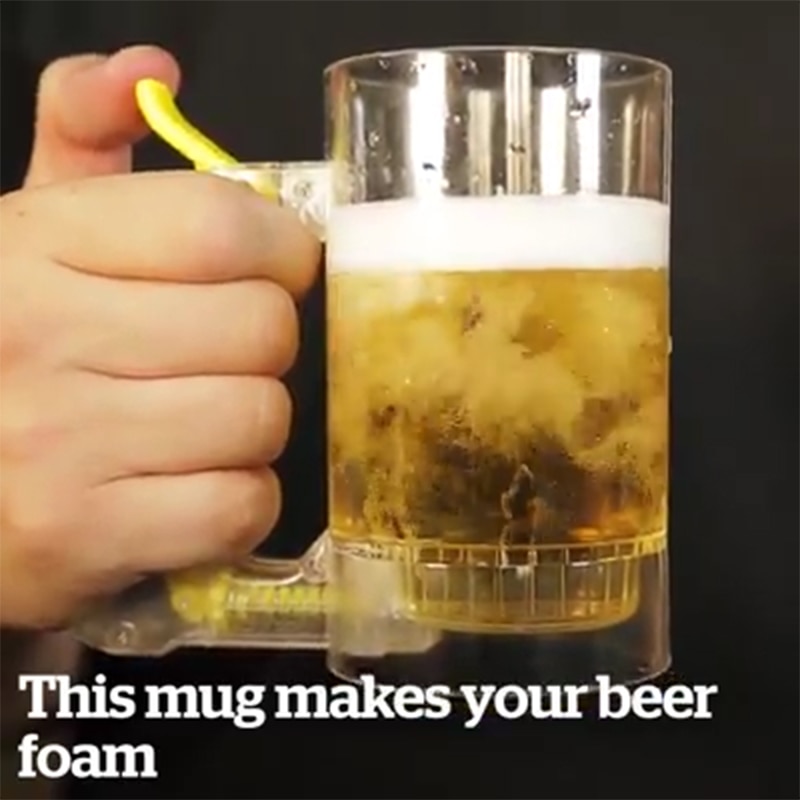 Beer Mug Self-Foaming Server