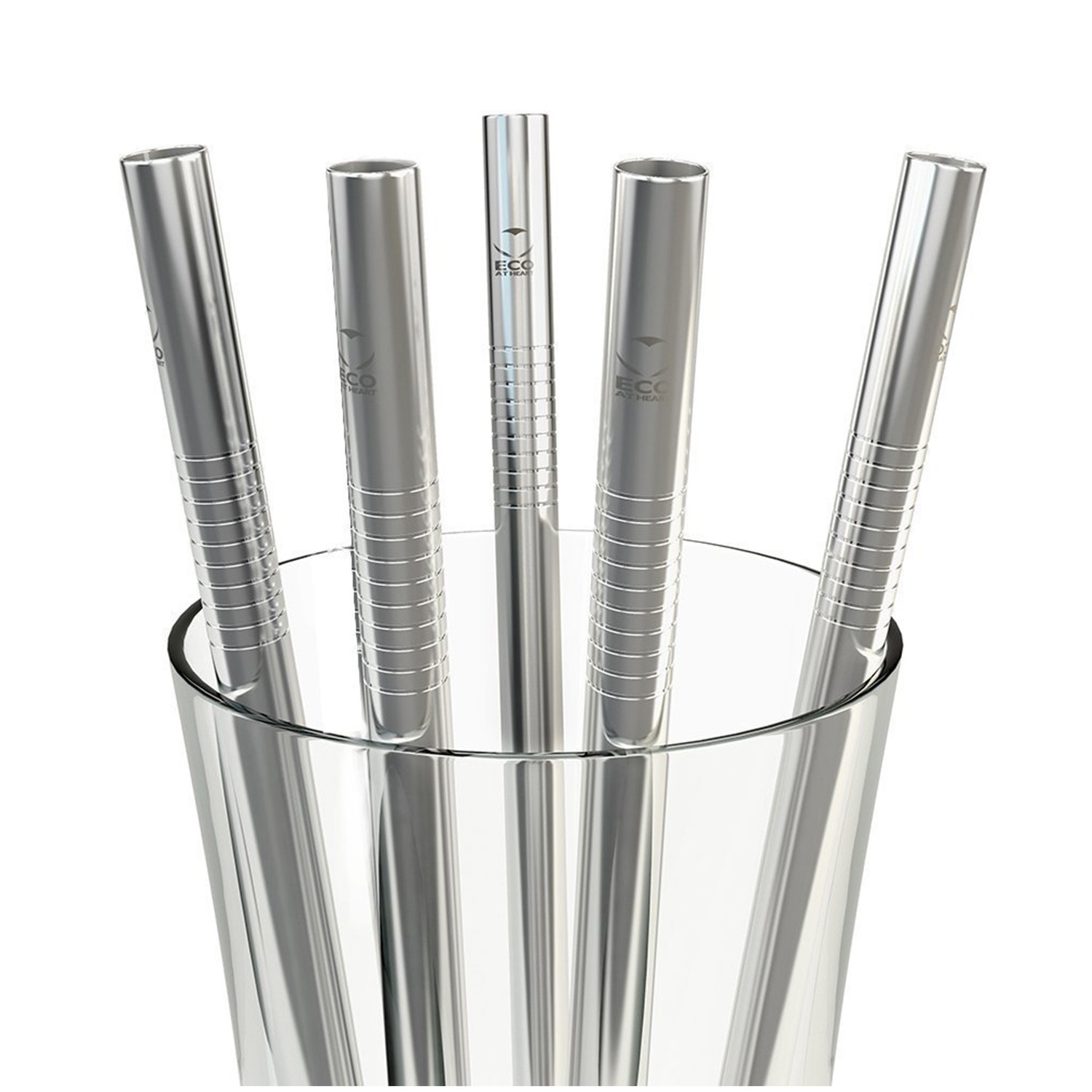 Stainless Steel Reusable Straws (Set of 4)