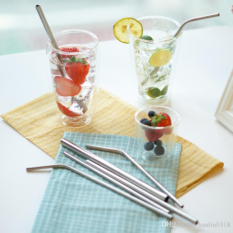 Stainless Steel Reusable Straws (Set of 4)