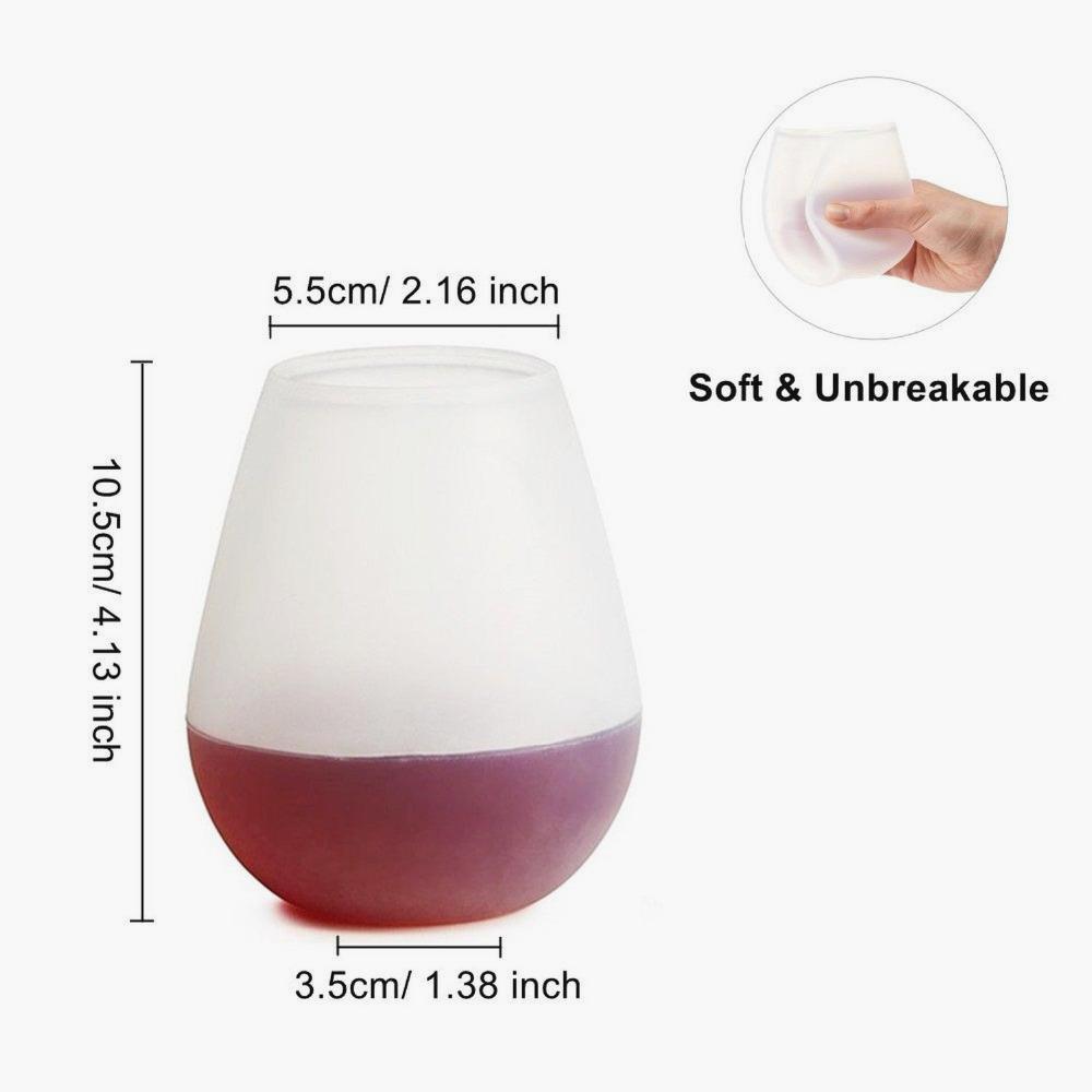 Unbreakable Silicon Wine Glass (Set of 4)