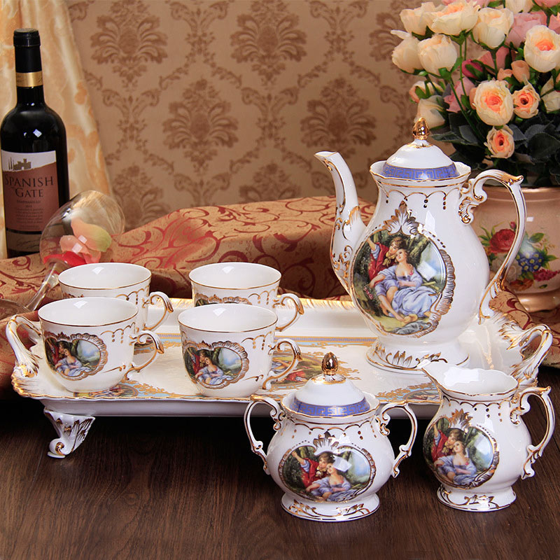 European Style Bone China Porcelain Tea Coffee Set