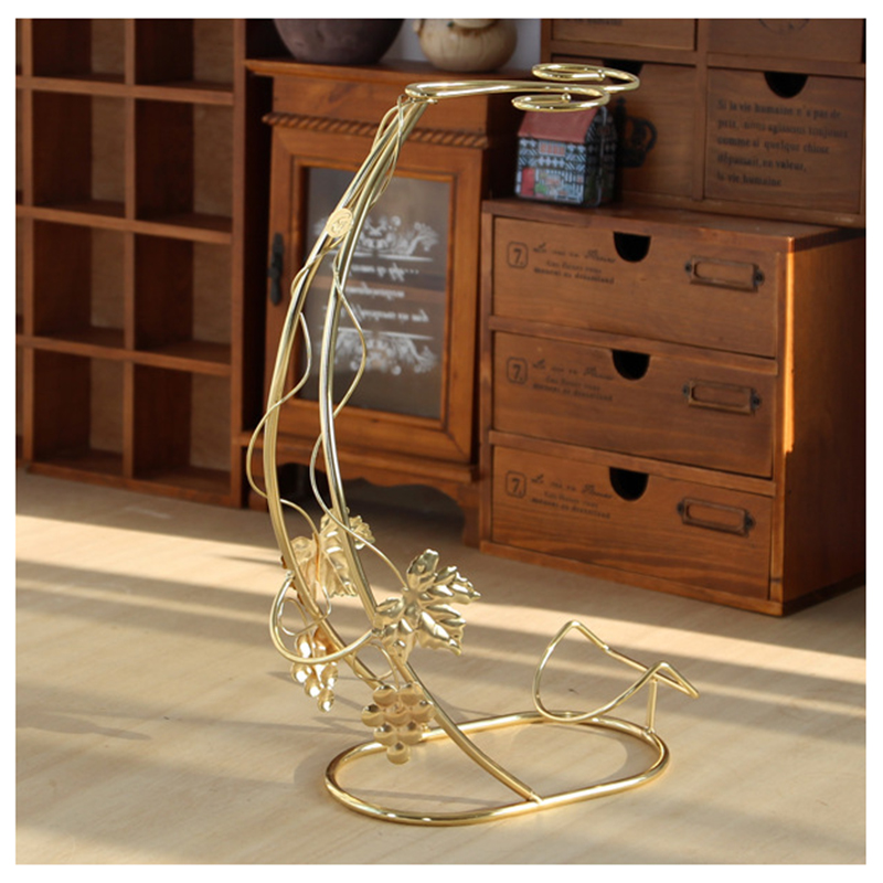 Decorative Wine Bottle And Wine Glass Holder Rack