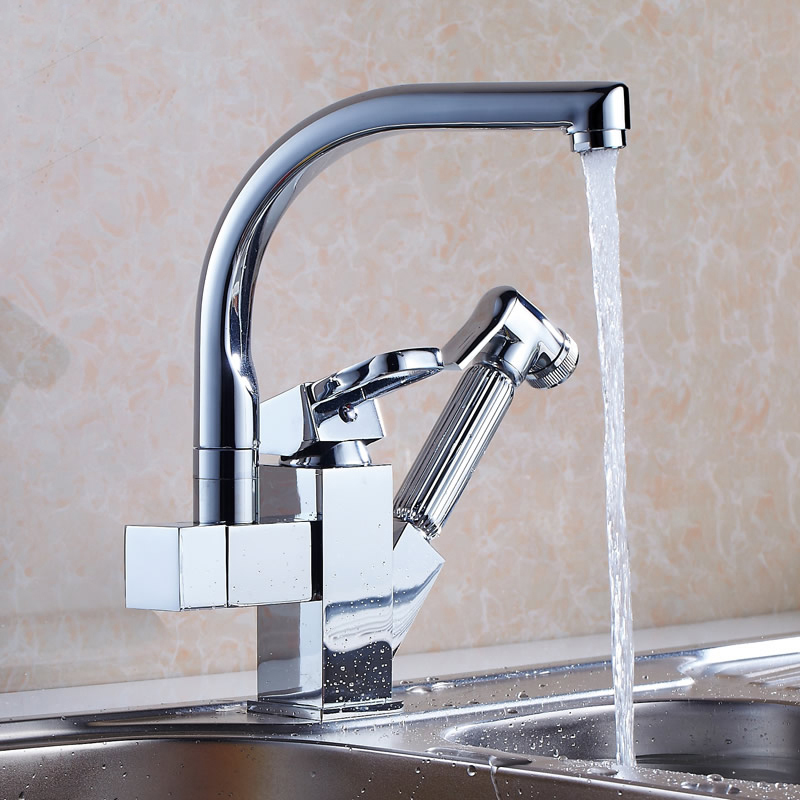 Pull-Out Spray Kitchen Faucet