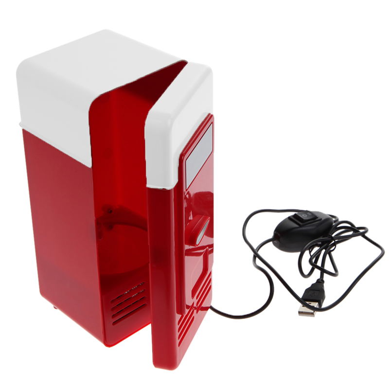 Mini Fridge-Desktop USB Beverage Can Cooler