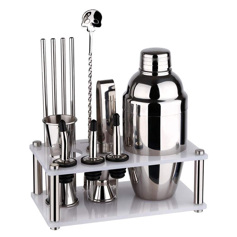 12 Pieces Stainless Steel Bar Set