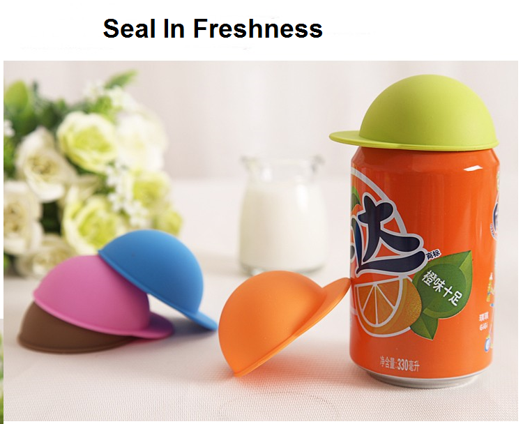 Reusable Silicone Carbonated Can Cap (Set of 3)