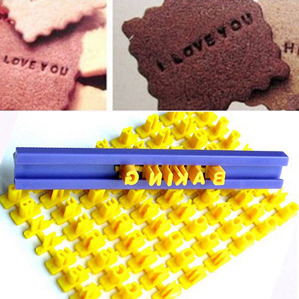 Alphabet Cookie Stamp Embossing Tool