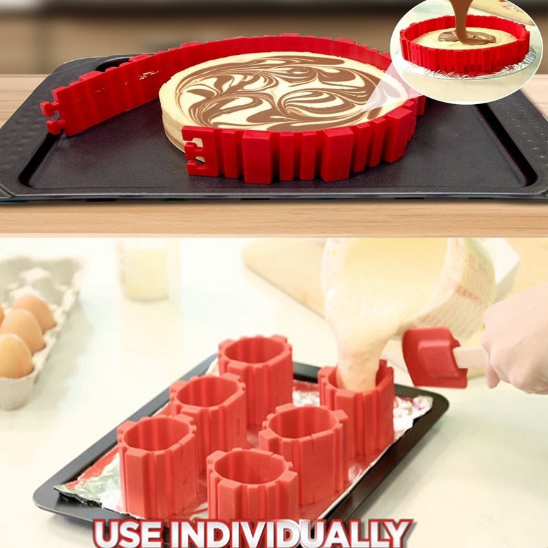 Silicone Bake Snake Flexible Baking Mold (4 pcs)