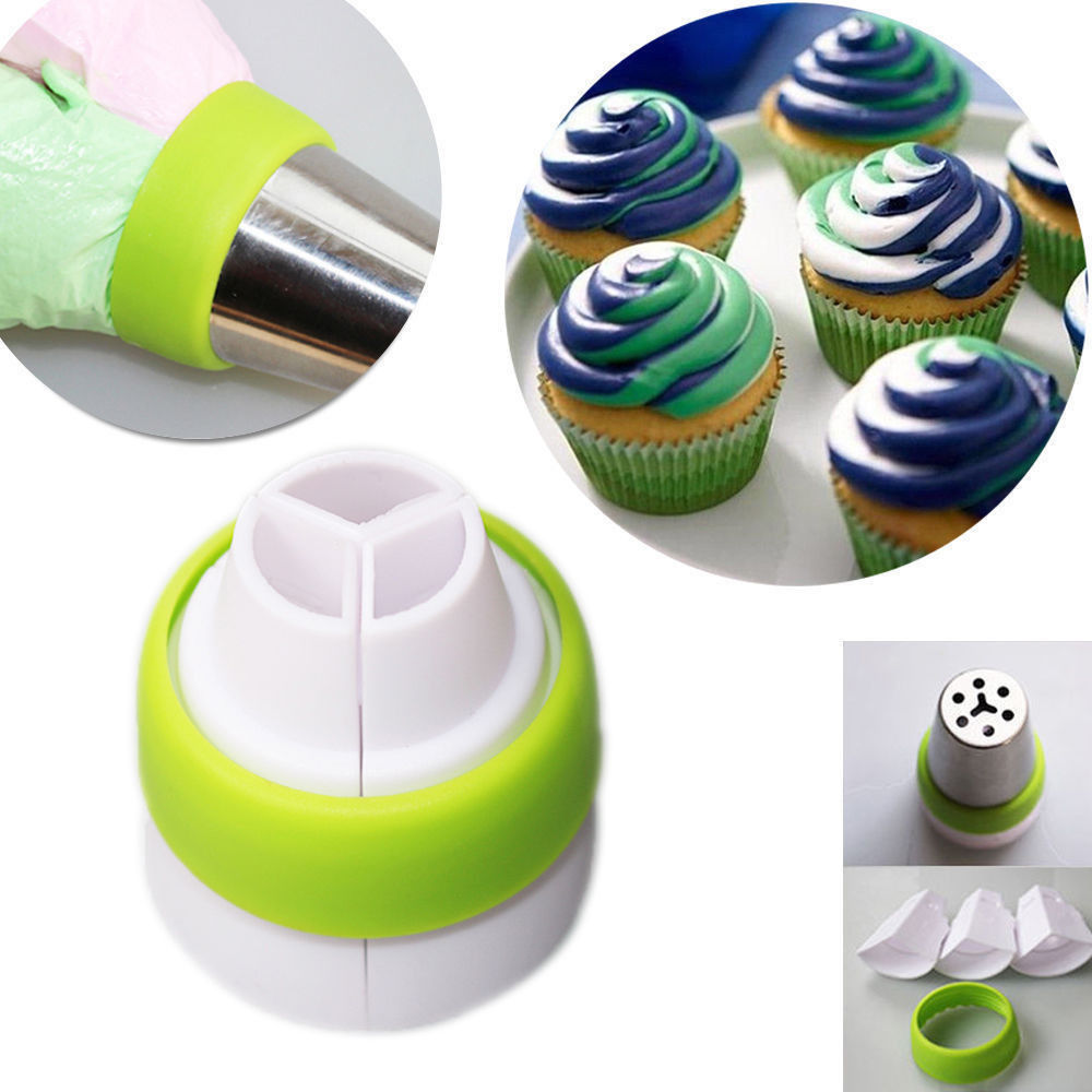 Russian Piping Nozzle 3 Color Icing Tip