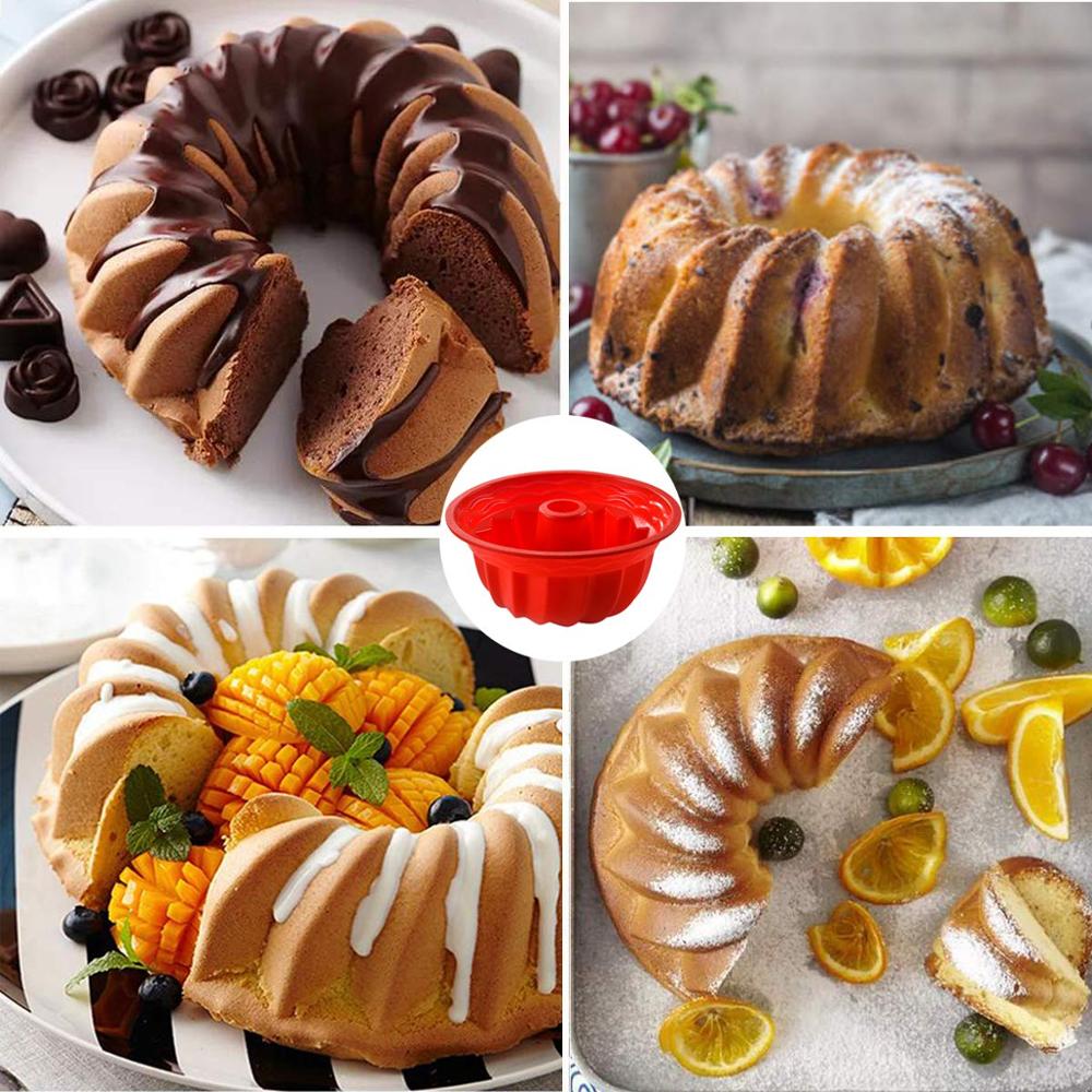 Bundt Cake Mold Silicone Baking Pan