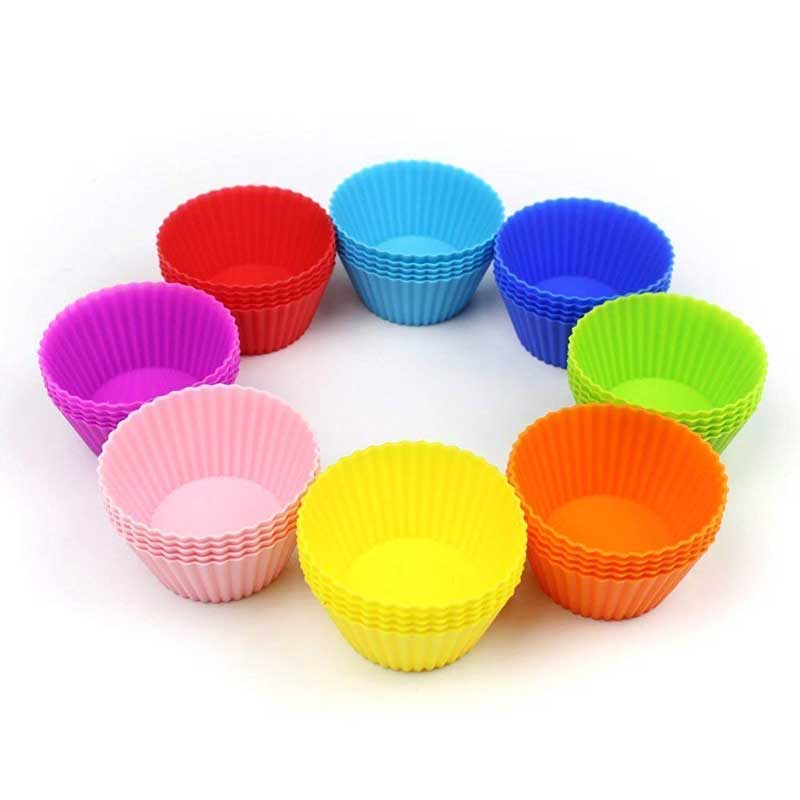 Non Stick Reusable Cupcake Silicone Liners