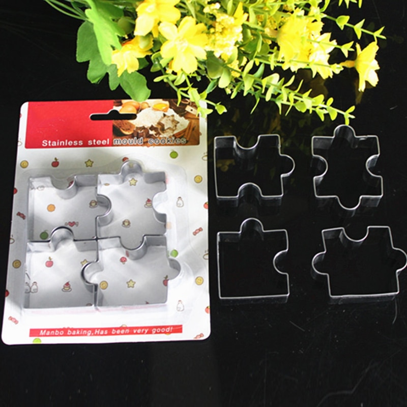 Puzzle Cookie Cutters Set (4pcs)